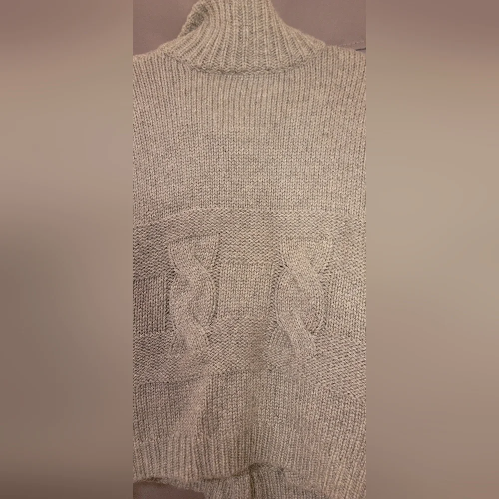 Grey Moda International Thick Woven Knit Button Up Sweater Sz Small - Picture 10 of 16